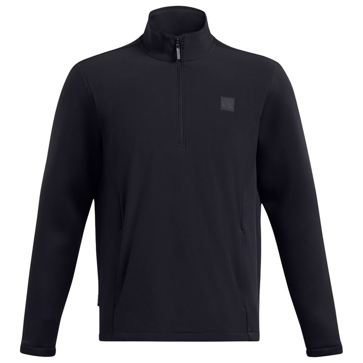Under Armour Drive Pro Storm Hybrid Half Zip Black Metallic Silver 