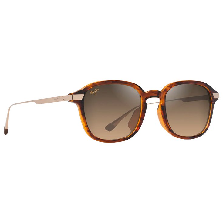 Maui Jim Sonnenbrille Ka'ouo Asian Fit Havane Foncé Brillant Doré Hcl Bronze MauiBrilliant Präsentation