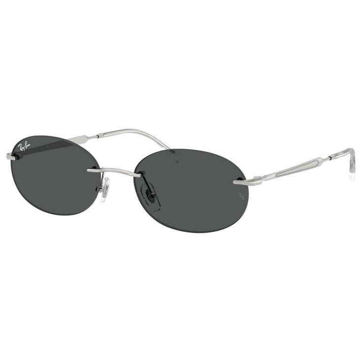 Ray Ban Sonnenbrille RB3767 Polished Argent Dark Grey Präsentation