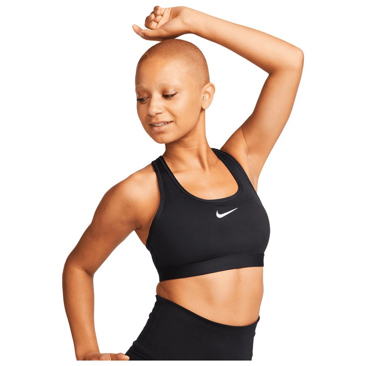 Nike Sport-bh Swoosh Medium Support Black Präsentation Nike Sport-bh Swoosh Medium Support Black Präsentation