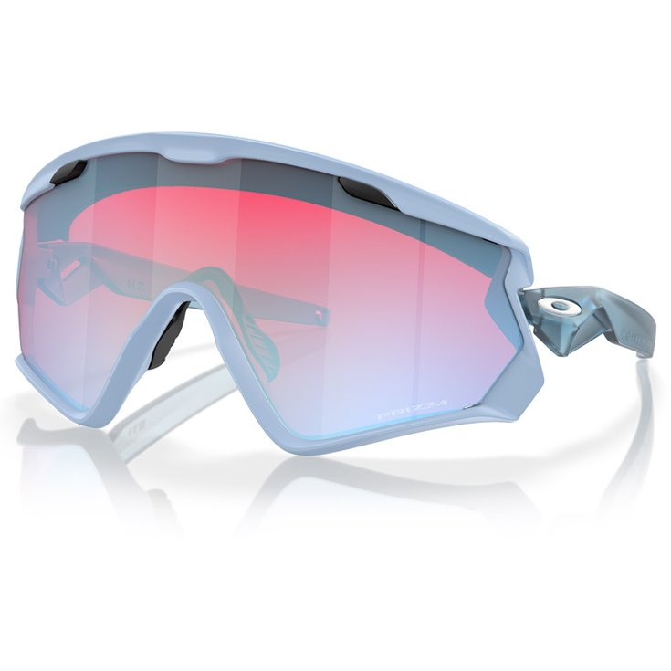 Oakley Sonnenbrille Wind Jacket 2.0 Matte Trans Stonewash Prizm Snow Sapphire Präsentation