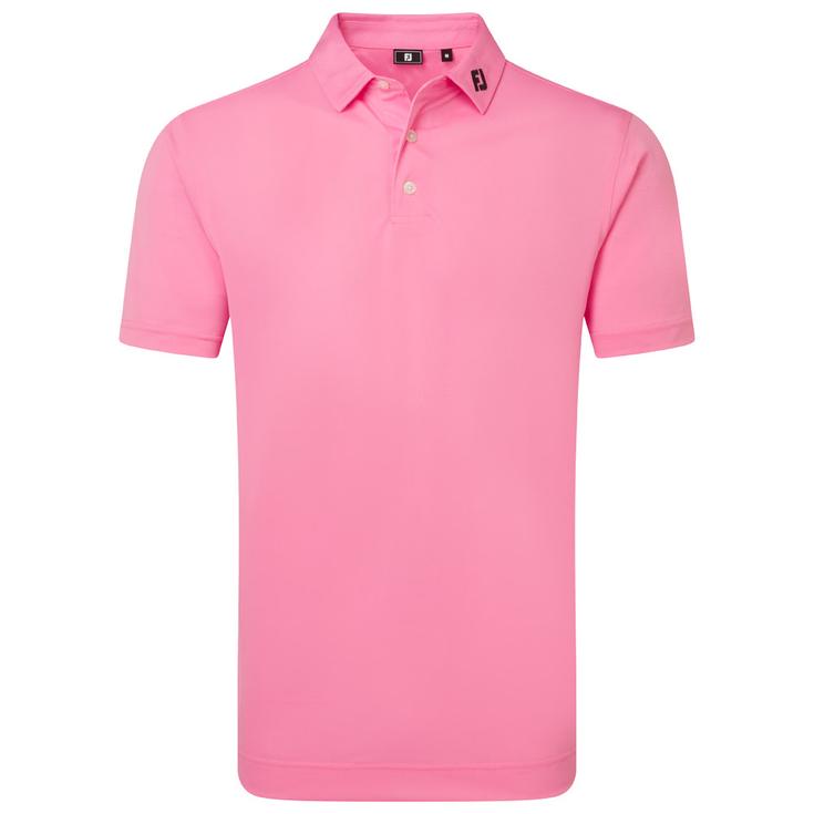 Footjoy Polohemde Stretch Pique Solid Pink Pop Präsentation