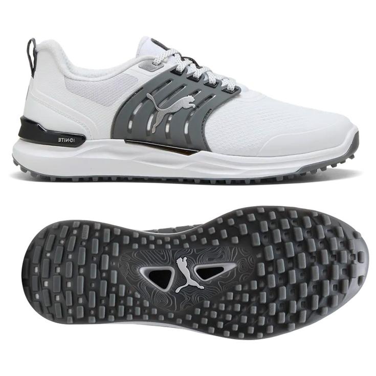 Puma Golf Schuhe ohne Spikes Ignite Elevate 2 White Slate Sky Black Präsentation