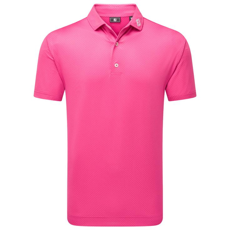 Footjoy Polohemde Abacus Print Magenta Präsentation
