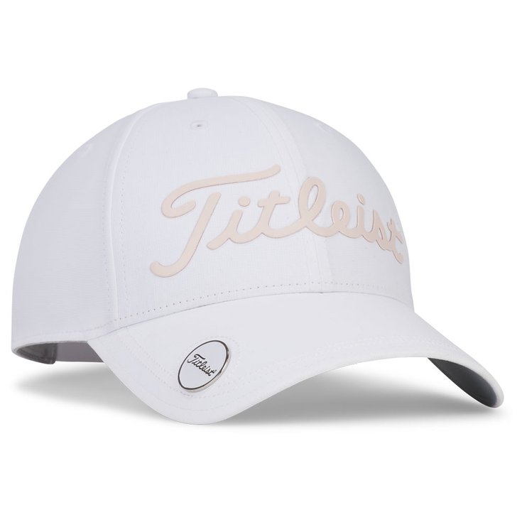 Titleist Casquettes Womens Performance Ball Marker White Rose Présentation