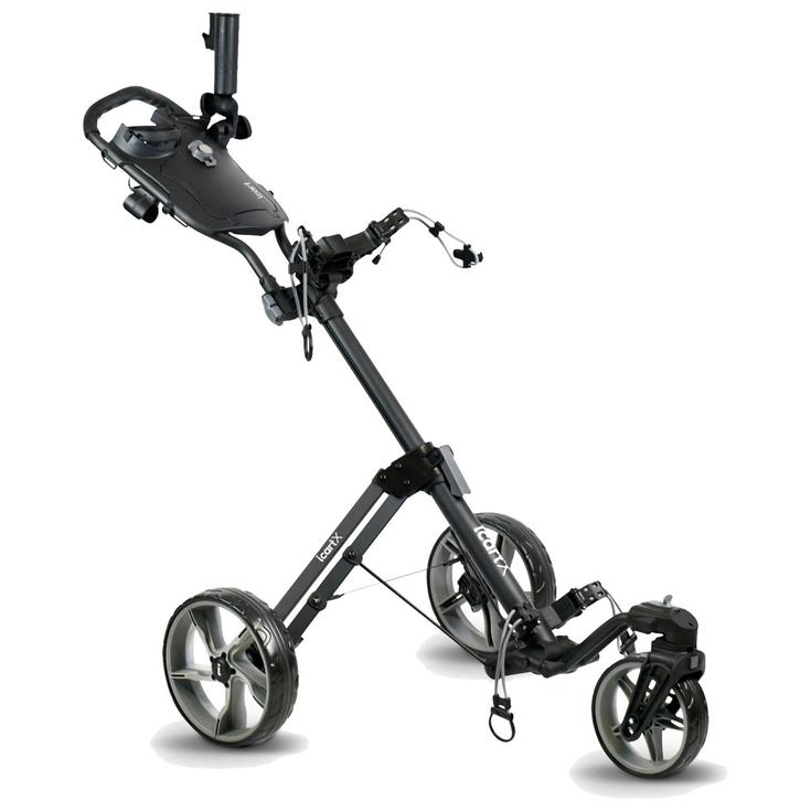 iCart Manueller Trolley (3 Räder) X - 3 Wheel Push Trolley Black Grey Präsentation