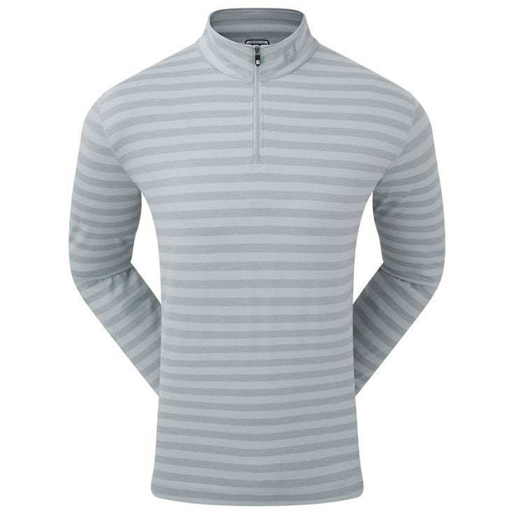 Footjoy Pull Peached Jersey Tonal Stripe Chill-Out Grey Présentation