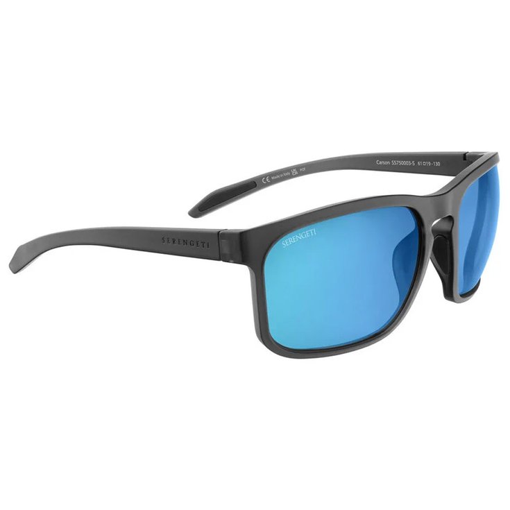 Serengeti Sonnenbrille Carson Dark Grey Mineral Polarized 555nm Blue Präsentation