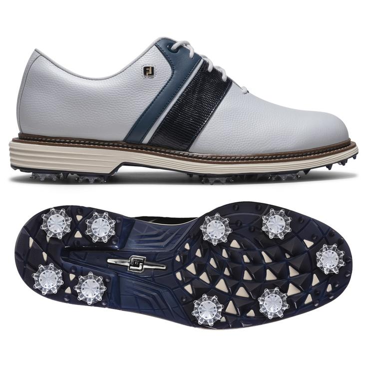 Footjoy Chaussures avec spikes Premiere Series Packard White Navy White Présentation