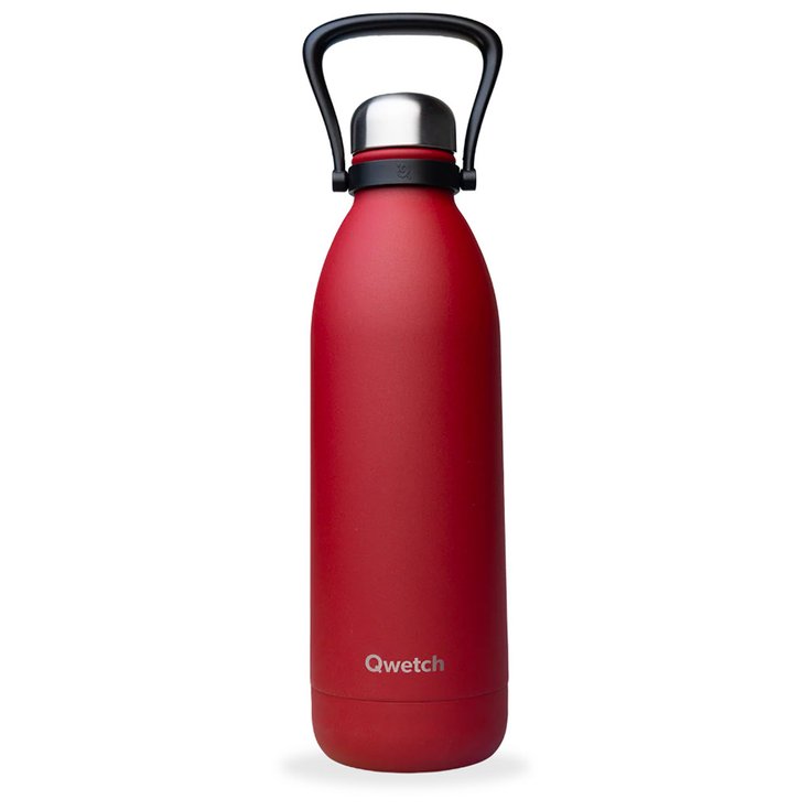 Qwetch Trinkflasche Titan 1.5L Matt Granite Rouge Präsentation