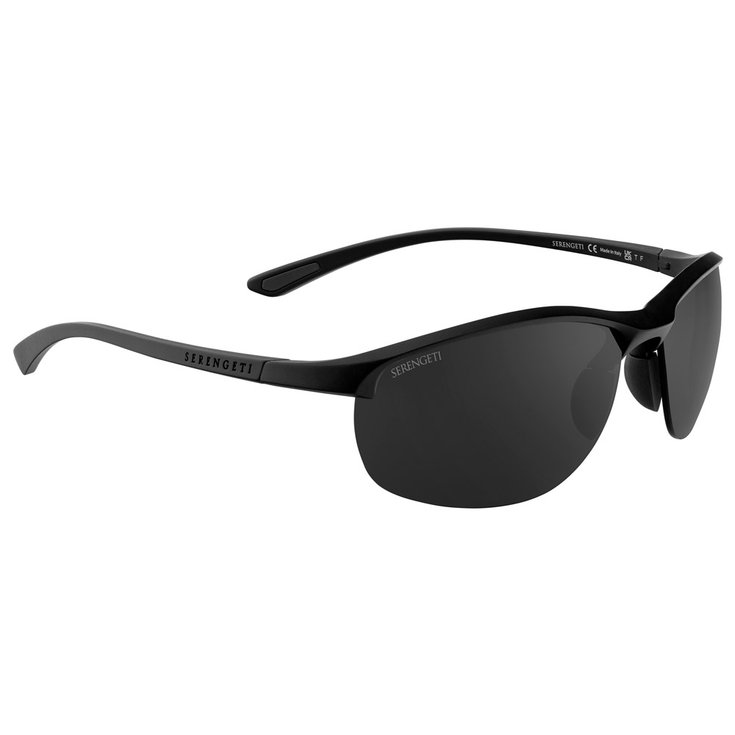 Serengeti Sonnenbrille James Shiny Black Saturn Polarized Smoke Präsentation