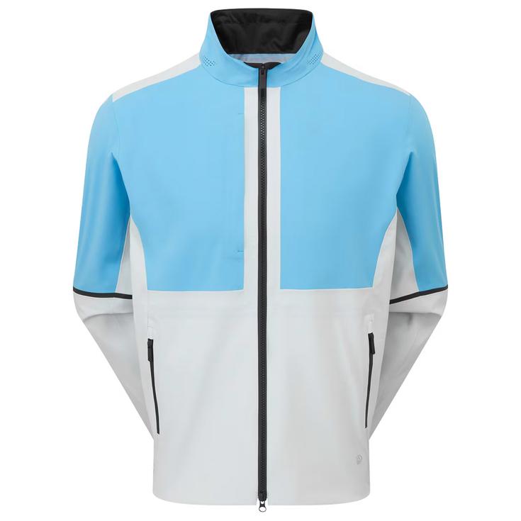 Footjoy Regenjacke Dryjoys Select LX Mid Blue Oyster Grey Präsentation