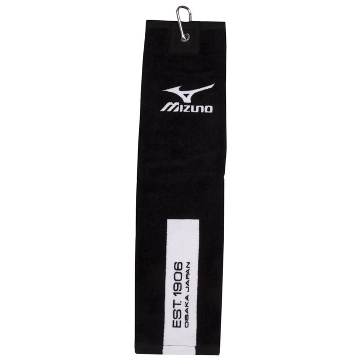 Mizuno Serviette TriFold Clip Towel Black - Sans Présentation