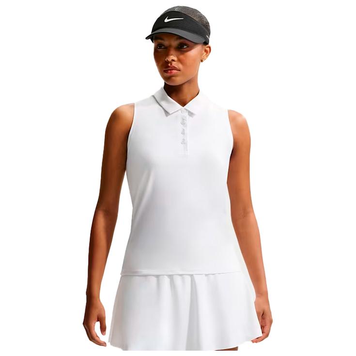 Nike Polohemde Victory Dri-Fit White Black Präsentation