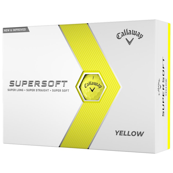 Callaway Golf Balles neuves Supersoft Yellow Présentation