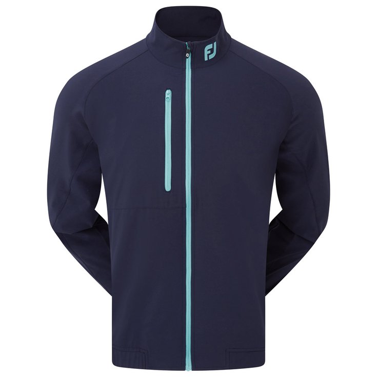 Footjoy Jacke Elements Packable Jacket Navy Aqua Präsentation