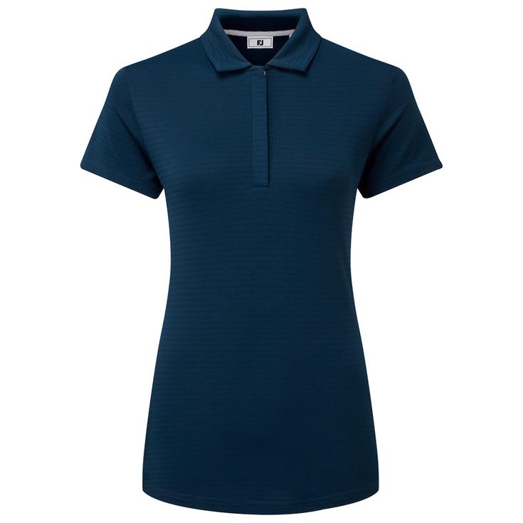 Footjoy Polo Jacquard SS Shirt Navy Présentation