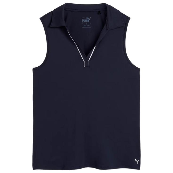 Puma Golf Polohemde W Cloudspun Piped SL Polo Deep Navy Präsentation