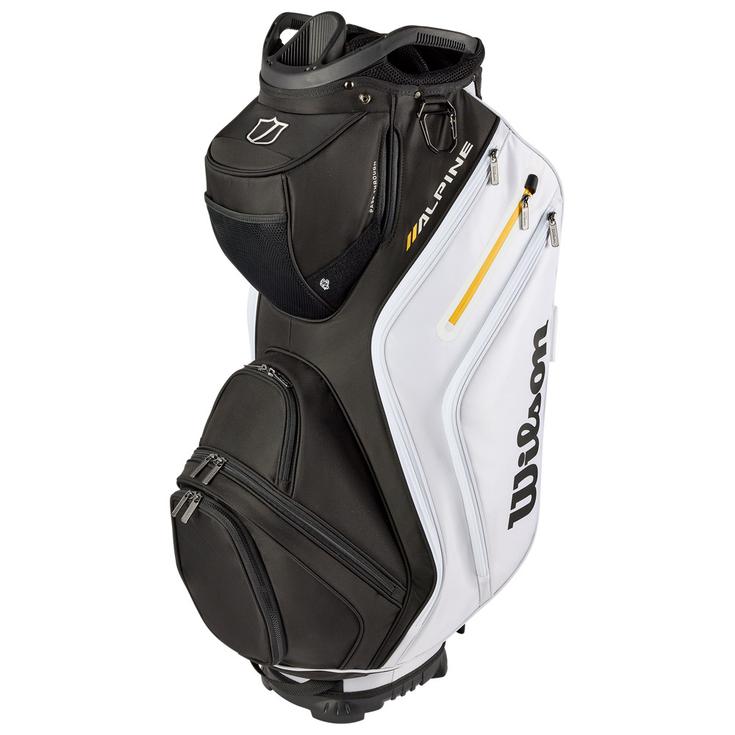 Wilson Sacs chariot serie Alpine Cart Black White Orange Présentation