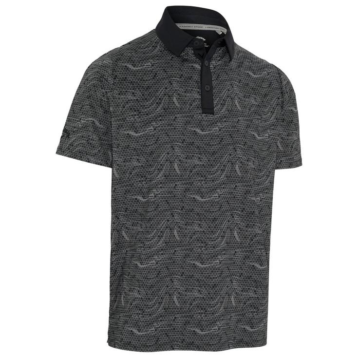 Callaway Golf Polohemde Hex Marble SS Caviar Präsentation