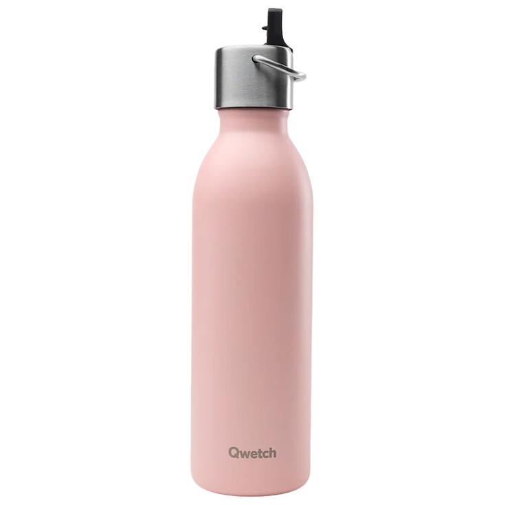 Qwetch Trinkflasche Active 600 ml (Bouchon Sport) Matt Pastel Rose Präsentation