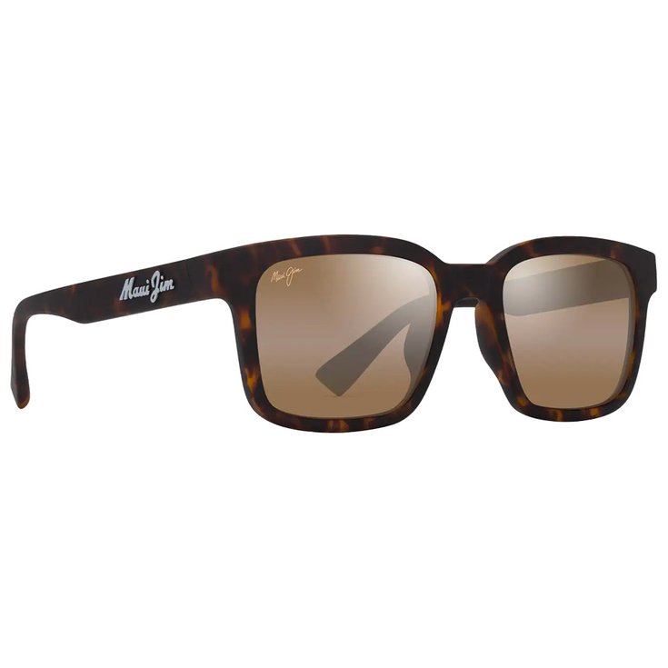 Maui Jim Sonnenbrille Opiopio Asian Fit Havane Foncé Mat Bronze HCL MauiPure Präsentation