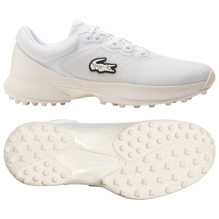 Lacoste Schuhe mit Spikes Golf Point White Off White Präsentation