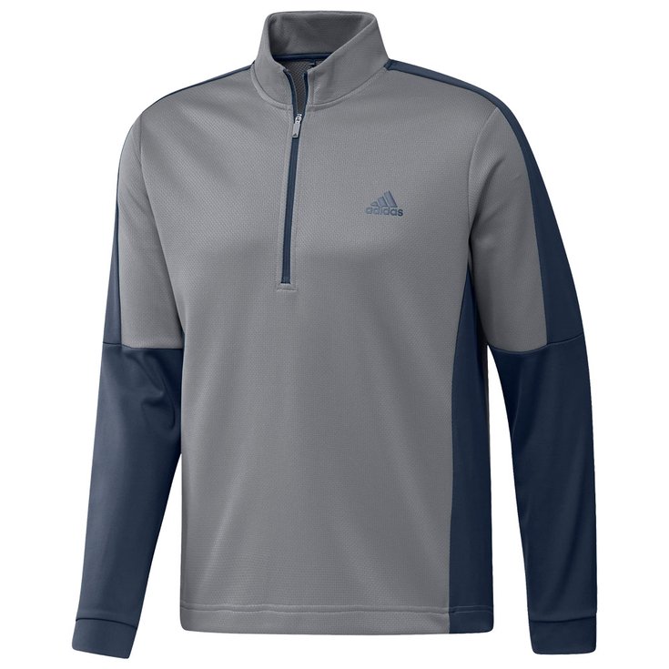 Adidas Pullover Colour Block Quarter Zip Pullover Grey Three Präsentation