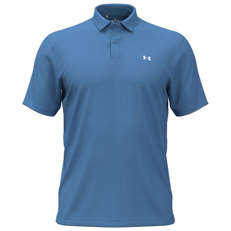Under Armour Polohemde T2G Pique Aegean Blue White Präsentation