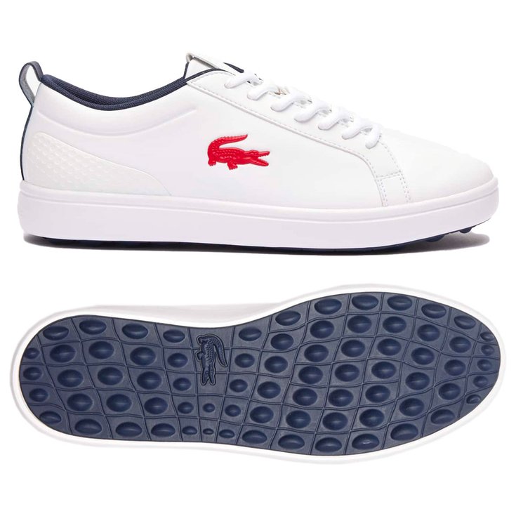 Lacoste Schuhe ohne Spikes G-Elite 124 Noir Uranus Gravier Chine Mine Präsentation