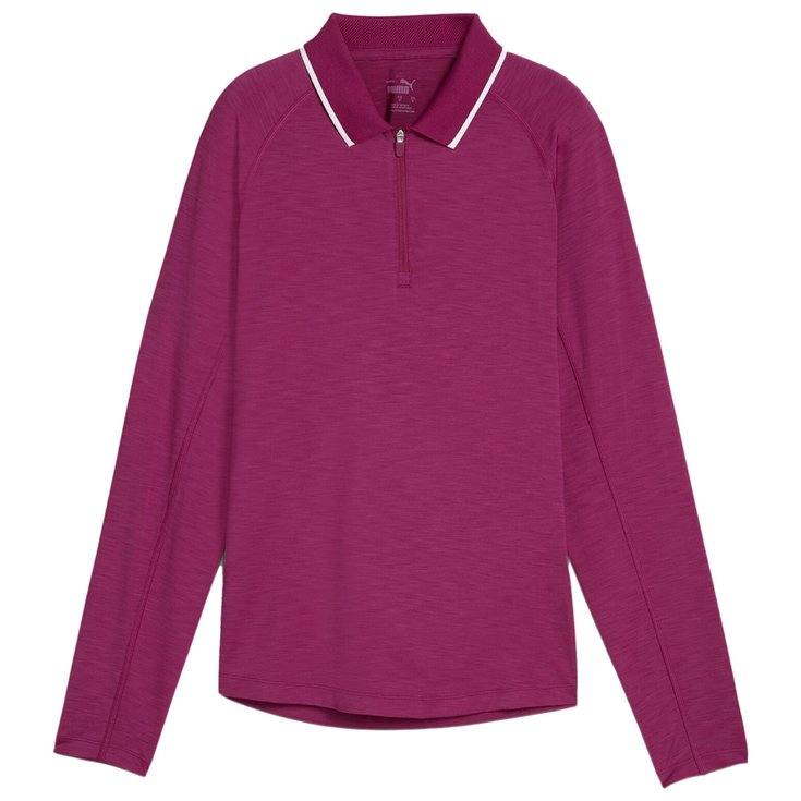 Puma Golf Polo W You-V LS Polo Magenta Gleam Présentation