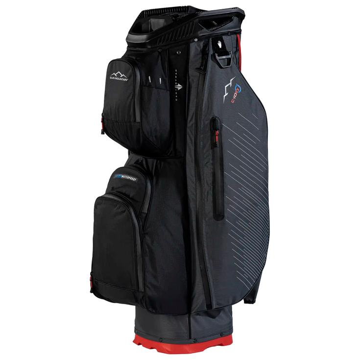 Sun Mountain Cartbag (Komplettsatz) C100 H2NO Steel Black Red Präsentation