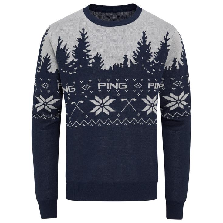 Ping Pull Christmas Jumper Oxford Blue Pearl Grey Présentation