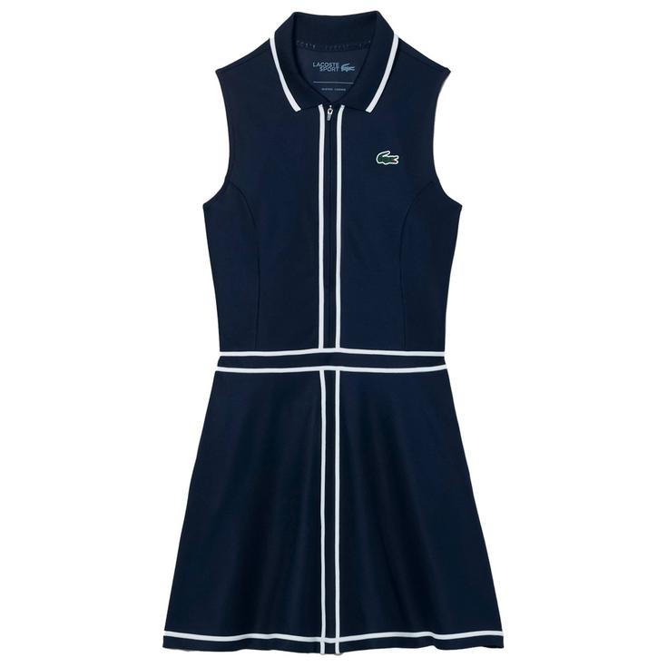 Lacoste Kleid Performance Dress Marine Blanc Präsentation