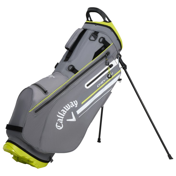 Callaway Golf Standbag (Komplettsatz) Chev Dry Stand Charcoal Florescent Yellow Präsentation